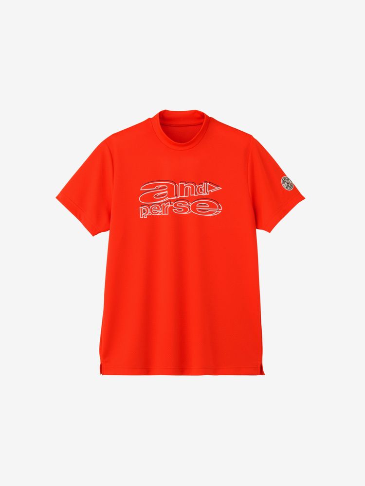 and per se(アンパスィ) ｜COOL is COOL ディンプル半袖モックネックシャツ（メンズ）