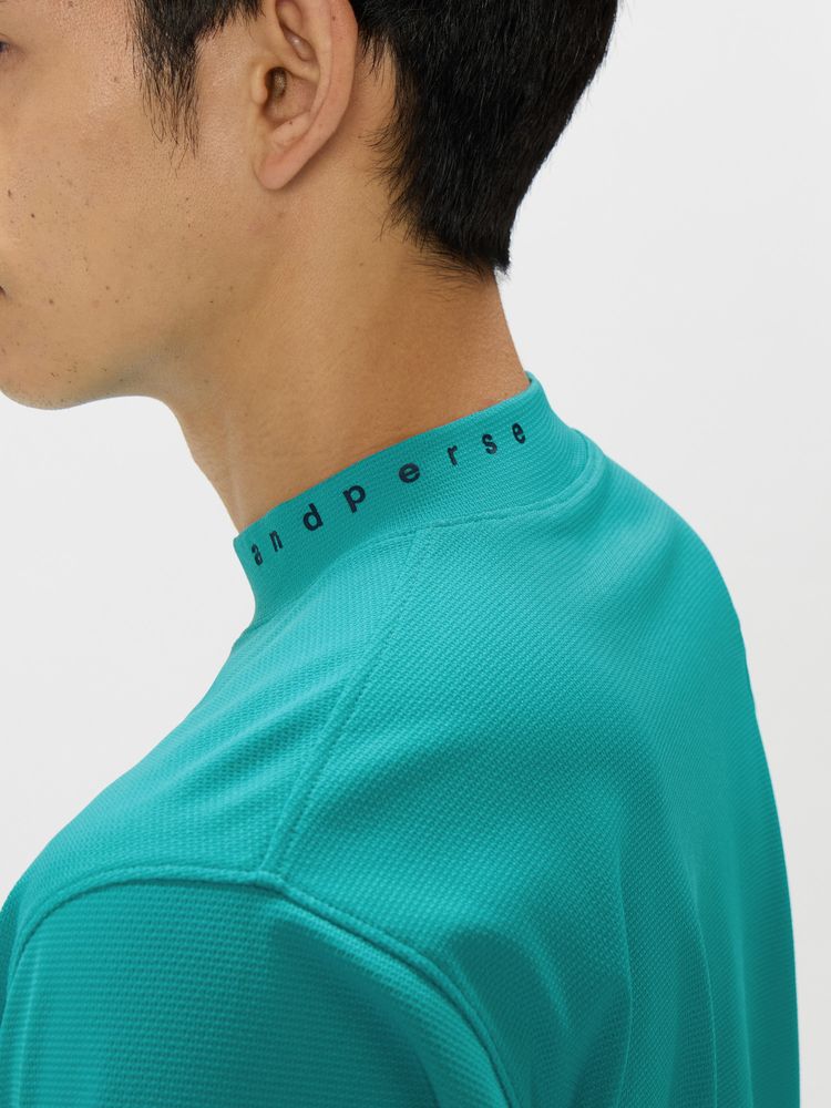 公式】SWING DRY メッシュ半袖モックネックシャツ（メンズ