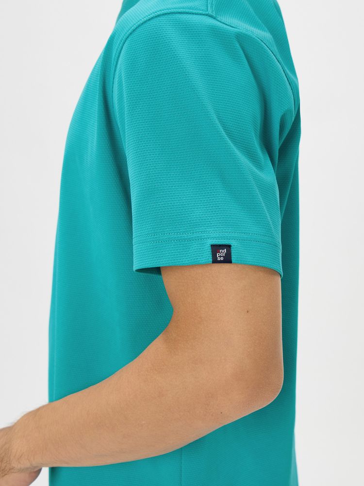 公式】SWING DRY メッシュ半袖モックネックシャツ（メンズ