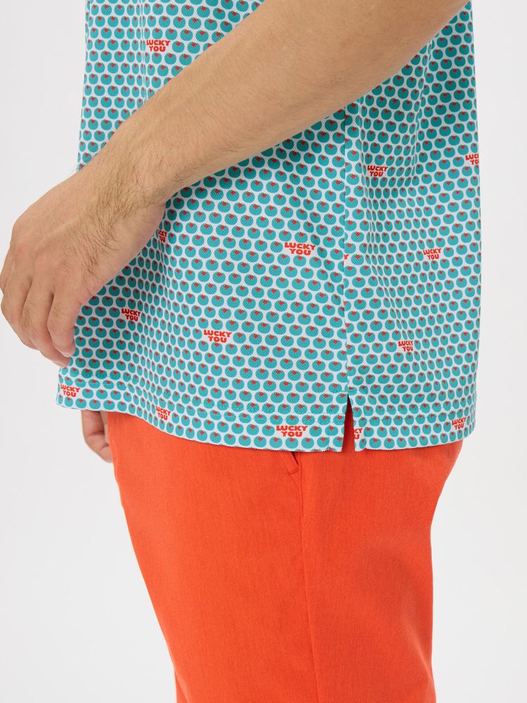 and per se(アンパスィ) ｜COOL is COOL プリンテッド半袖シャツ（メンズ）