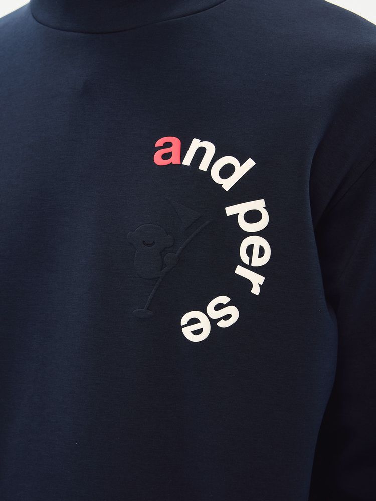 and per se(アンパスィ) ｜ショットスムーザースウェットハイネックプルオーバー（メンズ）