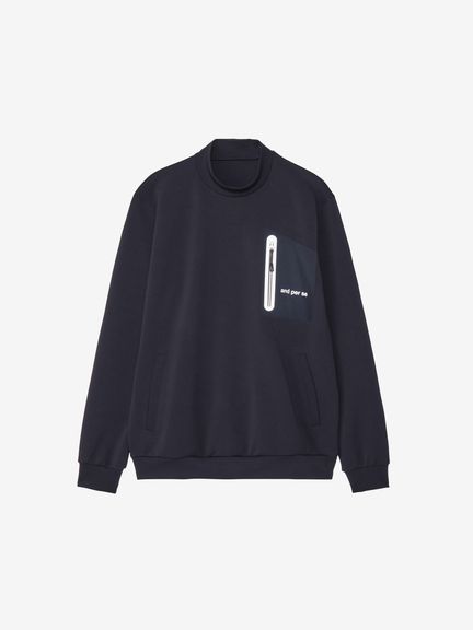 公式】エアロダンボール長袖モックネックプルオーバー（メンズ