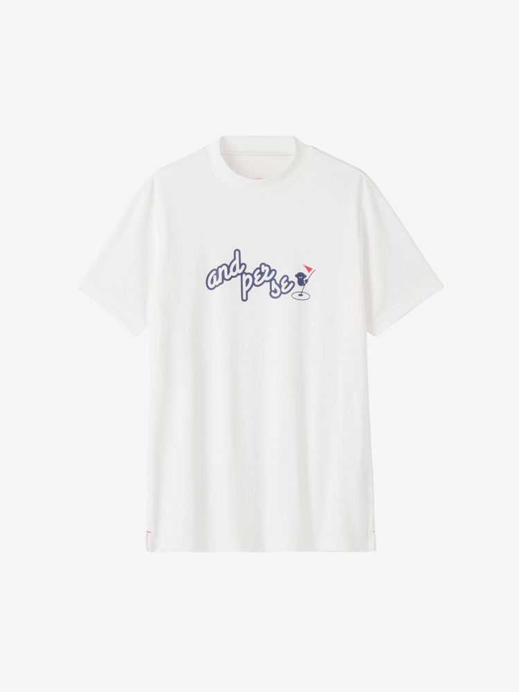 and per se(アンパスィ) ｜スイングエアー半袖モックネックシャツ（メンズ）