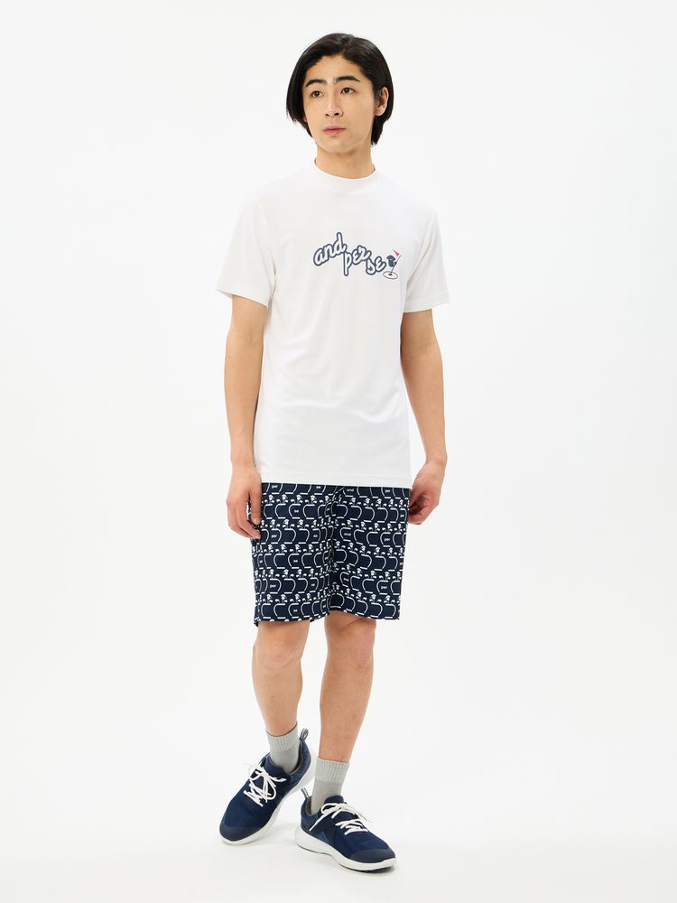 and per se(アンパスィ) ｜スイングエアー半袖モックネックシャツ（メンズ）