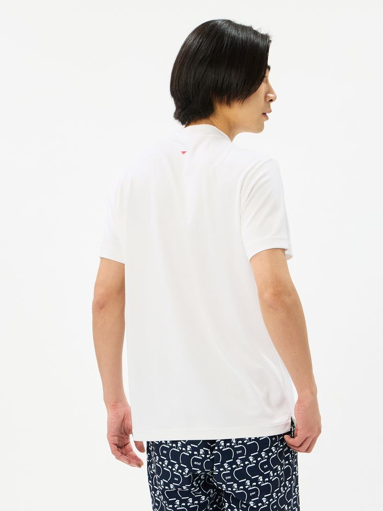 and per se(アンパスィ) ｜スイングエアー半袖モックネックシャツ（メンズ）