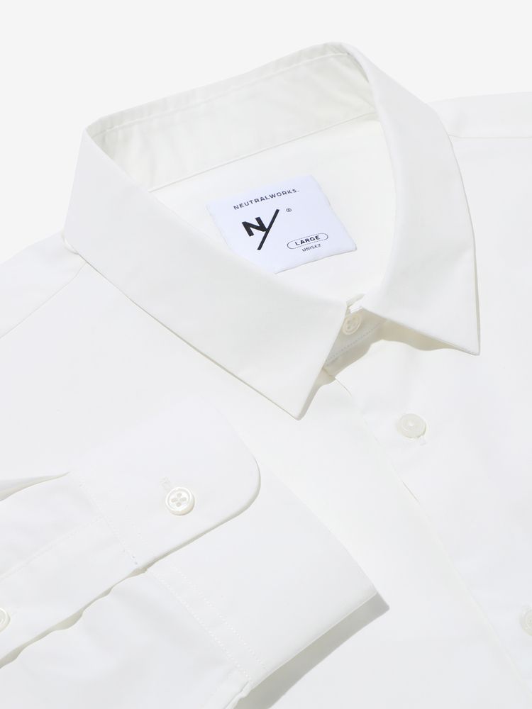MXP ロングスリーブスマートブロードボックスシャツ（ユニセックス）