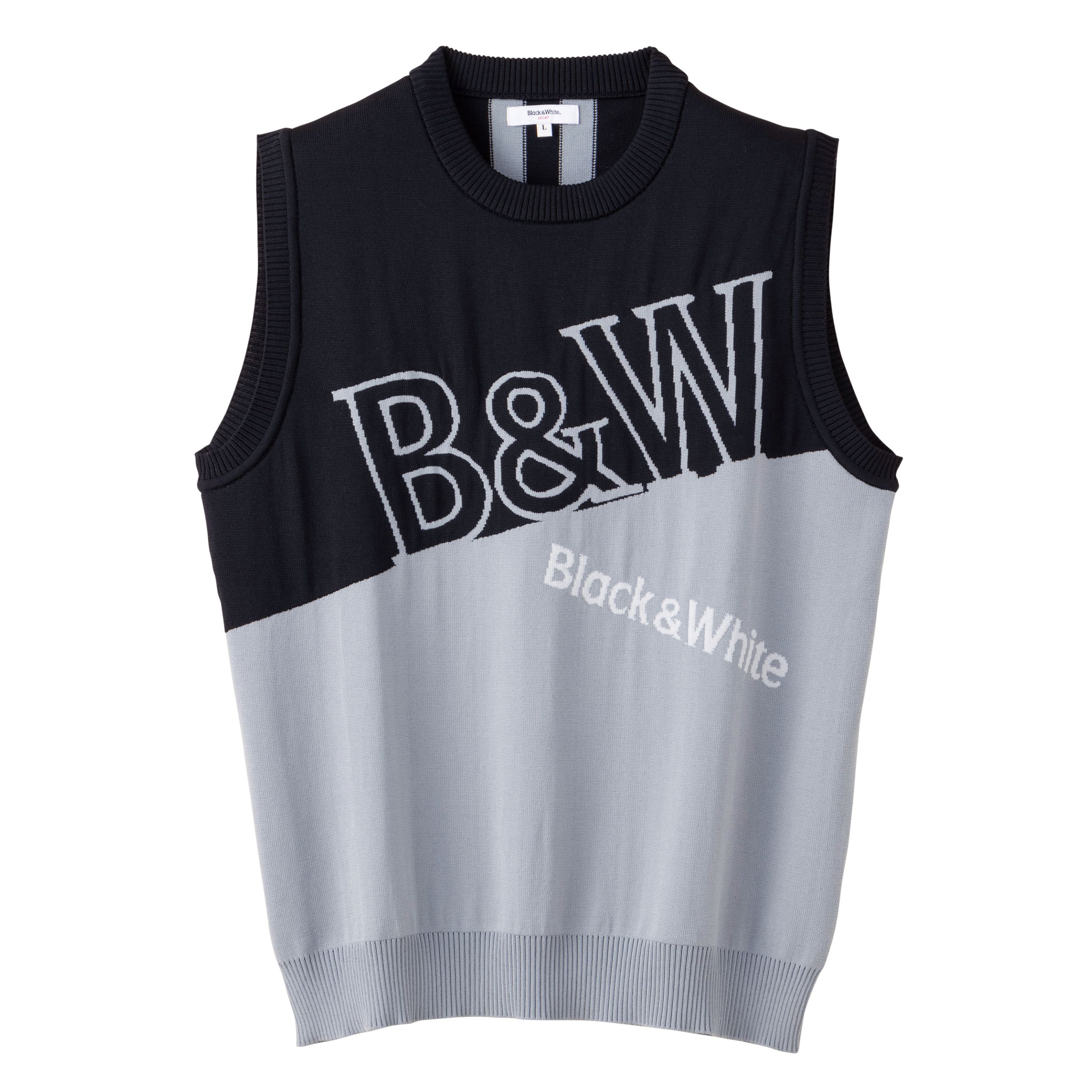 ロゴクルーネックベスト メンズ Bgf01wy Black White Sportswear公式通販 セール