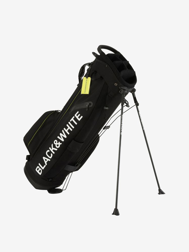全国販売店 ブラック&ホワイトキャディーバッグ - ゴルフ