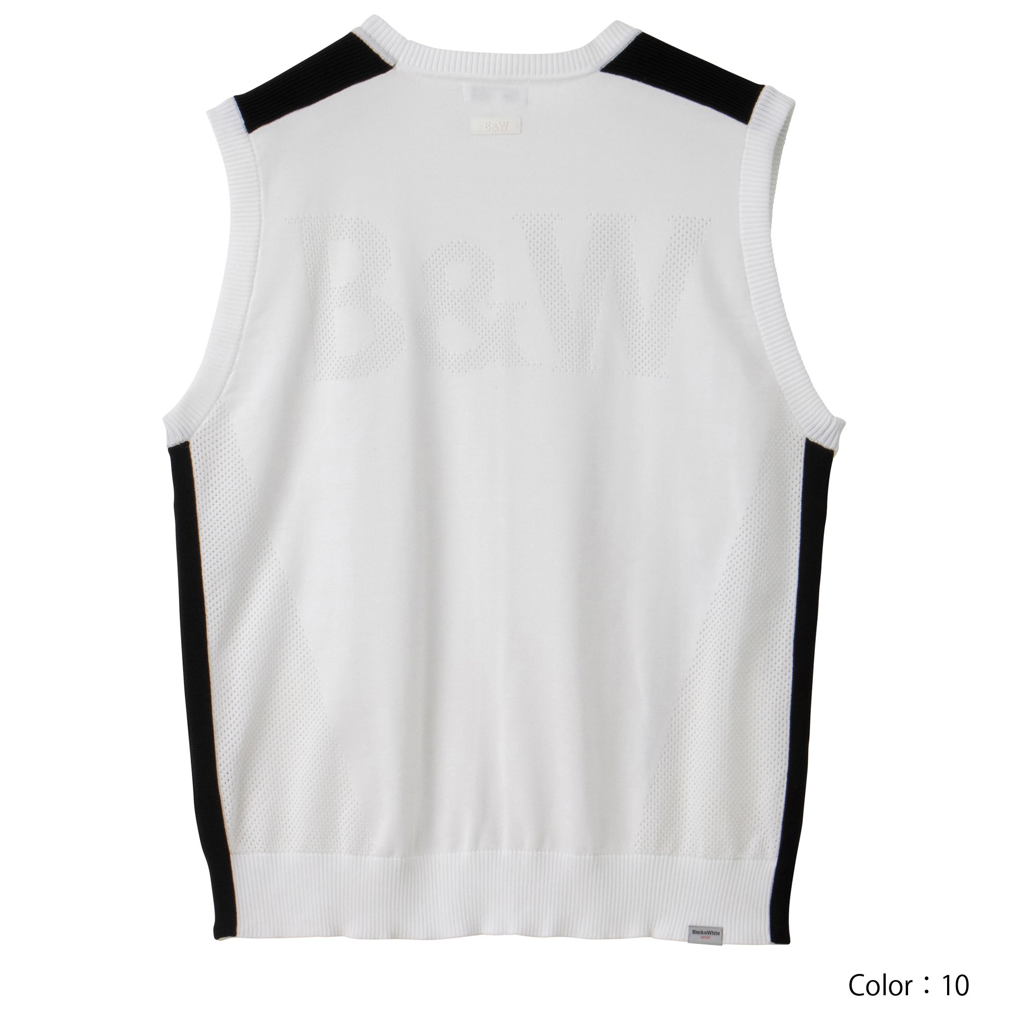 ライトウェイトクルーネックベスト メンズ Bgs02wb Black White Sportswear公式通販
