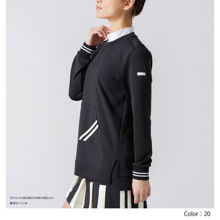 Marshmallow Stretch ロングトレーナー レディース Bls62wc Black White Sportswear公式通販 セール