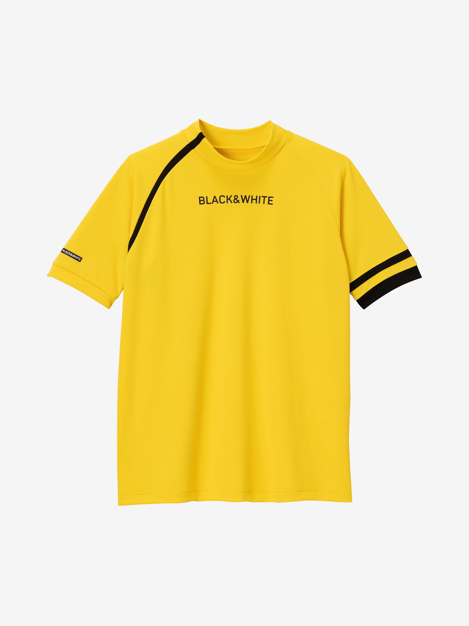 BLACK & WHITE SPORTSWEAR(ブラック＆ホワイト スポーツウェア) ｜ARM ワンポイントハーフスリーブモックネックシャツ（メンズ/ゴルフ）