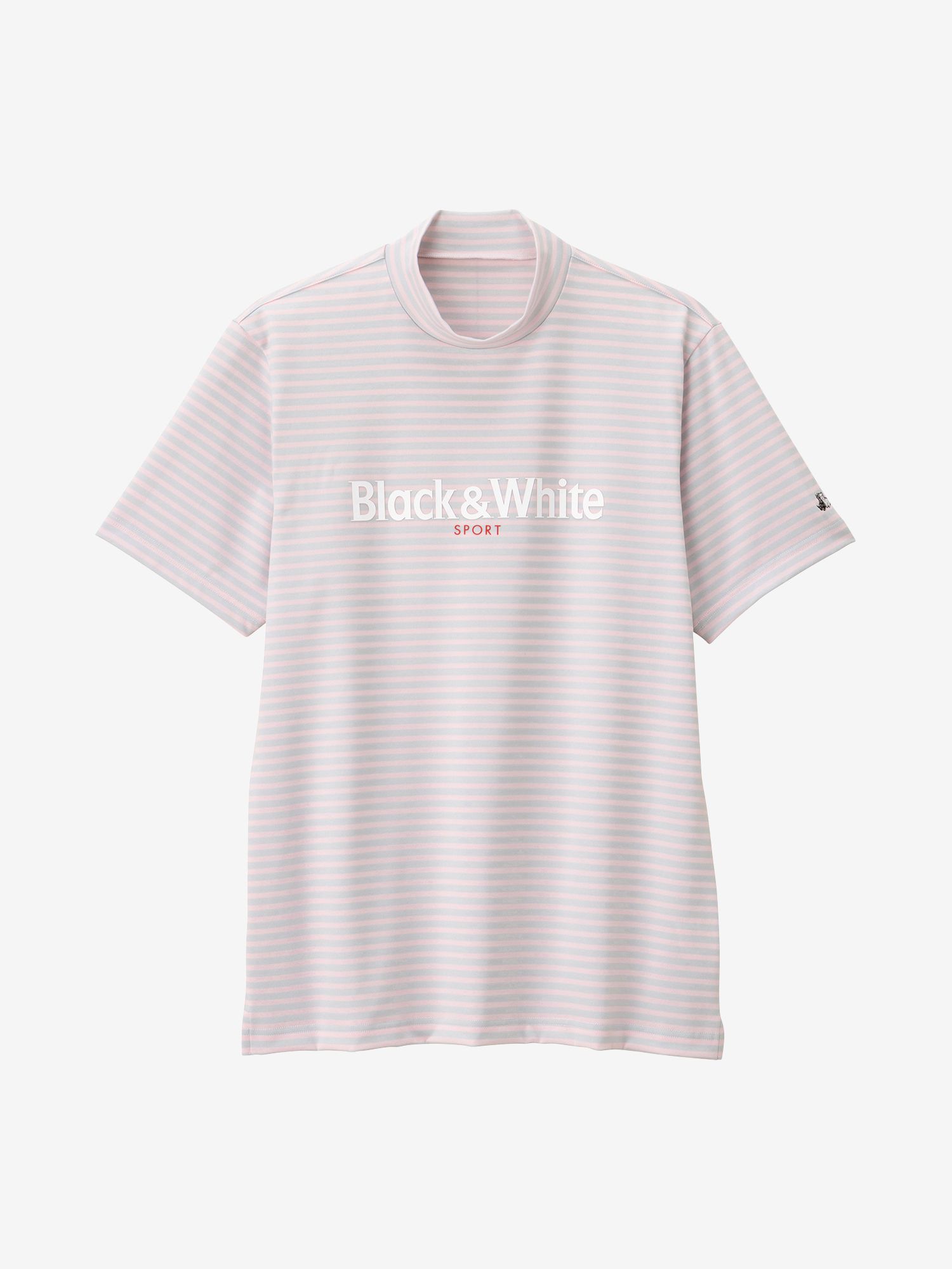 マリンボーダーロゴモックネックシャツ メンズ Bgs9502ym Black White Sportswear公式通販