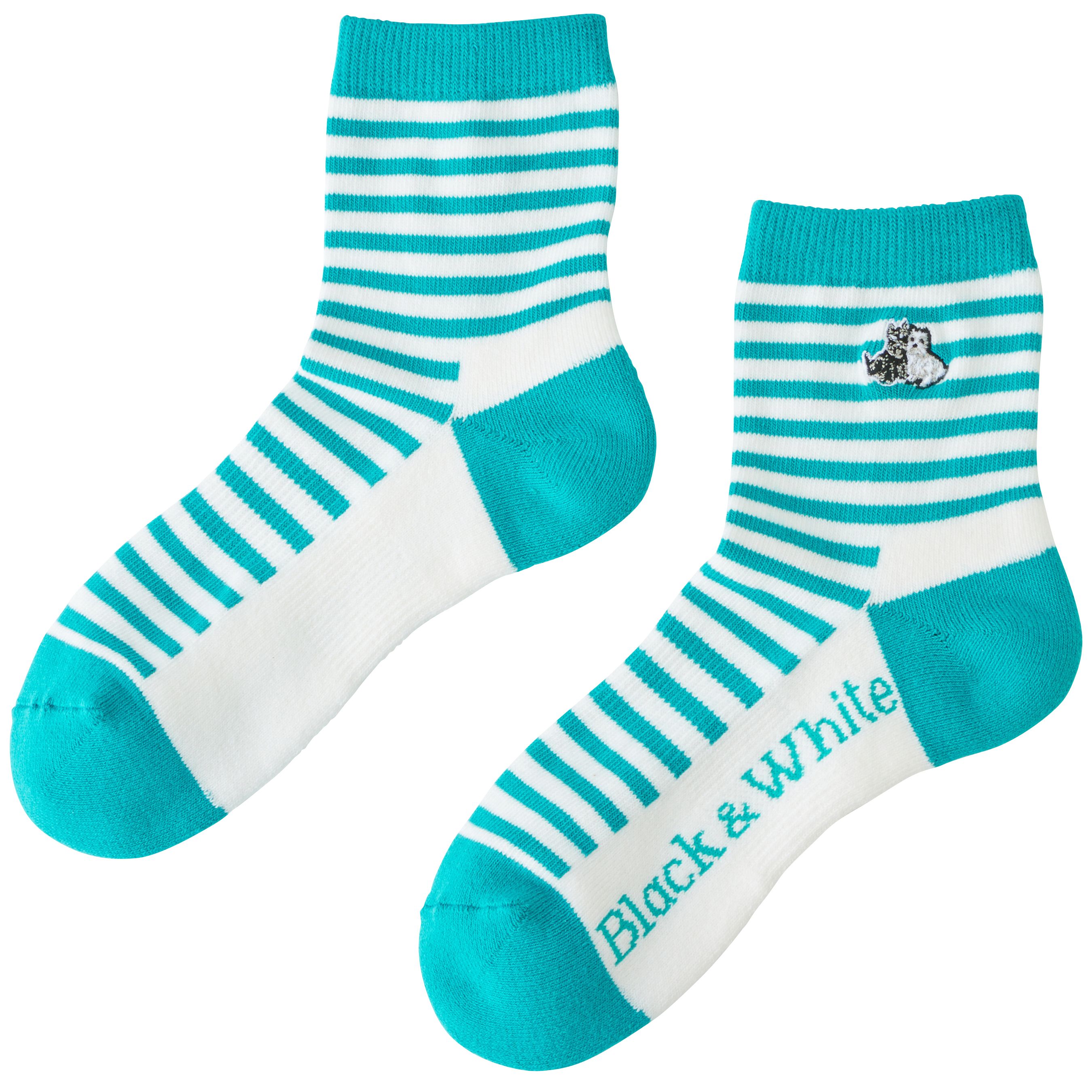 マリンボーダーミドルソックス レディース Bls8142 Black White Sportswear公式通販