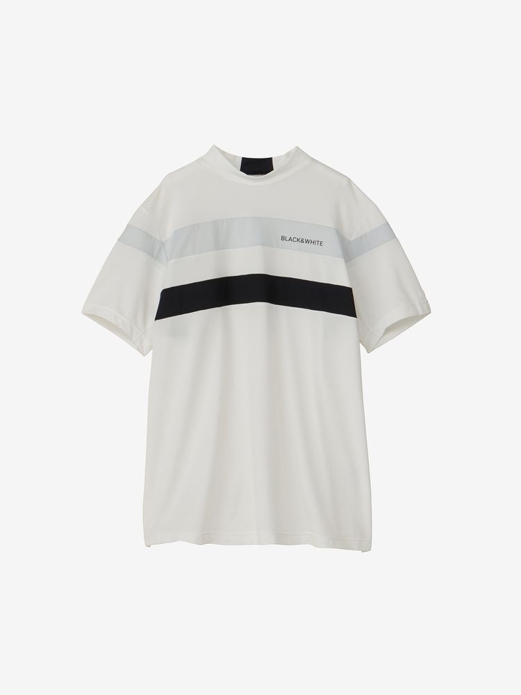 BLACK & WHITE SPORTSWEAR(ブラック＆ホワイト スポーツウェア) ｜アルファドライ3Dモックネック半袖シャツ（メンズ）
