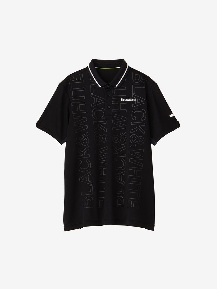 BLACK & WHITE SPORTSWEAR(ブラック＆ホワイト スポーツウェア) ｜NonWetロゴプリント半袖ポロシャツ（メンズ）