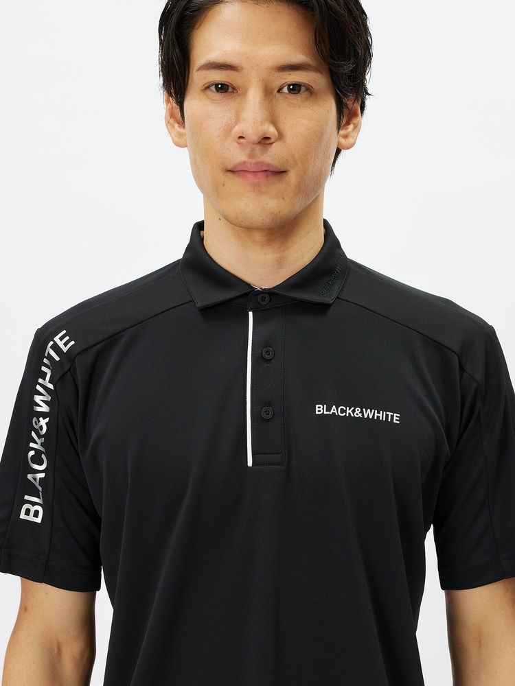 BLACK & WHITE(ブラック＆ホワイト) ｜SoCoolハニカム共衿半袖シャツ（メンズ）