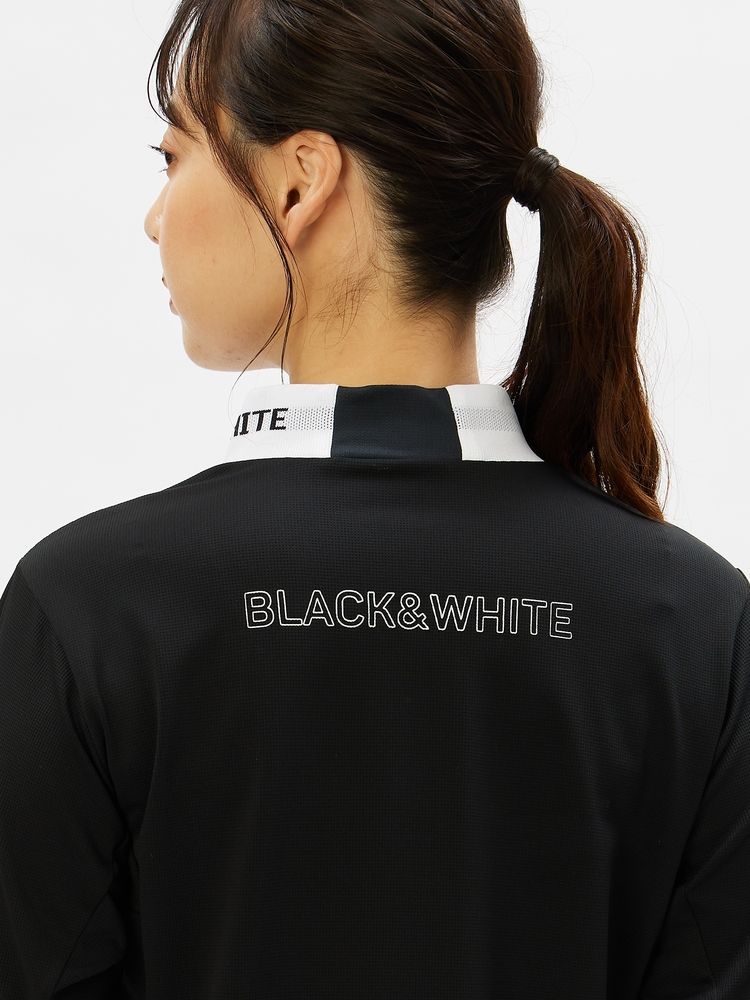 BLACK & WHITE SPORTSWEAR(ブラック＆ホワイト スポーツウェア) ｜アルファドライ3Dハーフジップモックネック長袖シャツ（レディース）