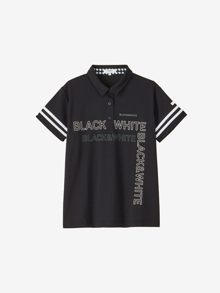 BLACK & WHITE SPORTSWEAR(ブラック＆ホワイト スポーツウェア) ｜SoCoolハニカムロゴプリント半袖シャツ（レディース）