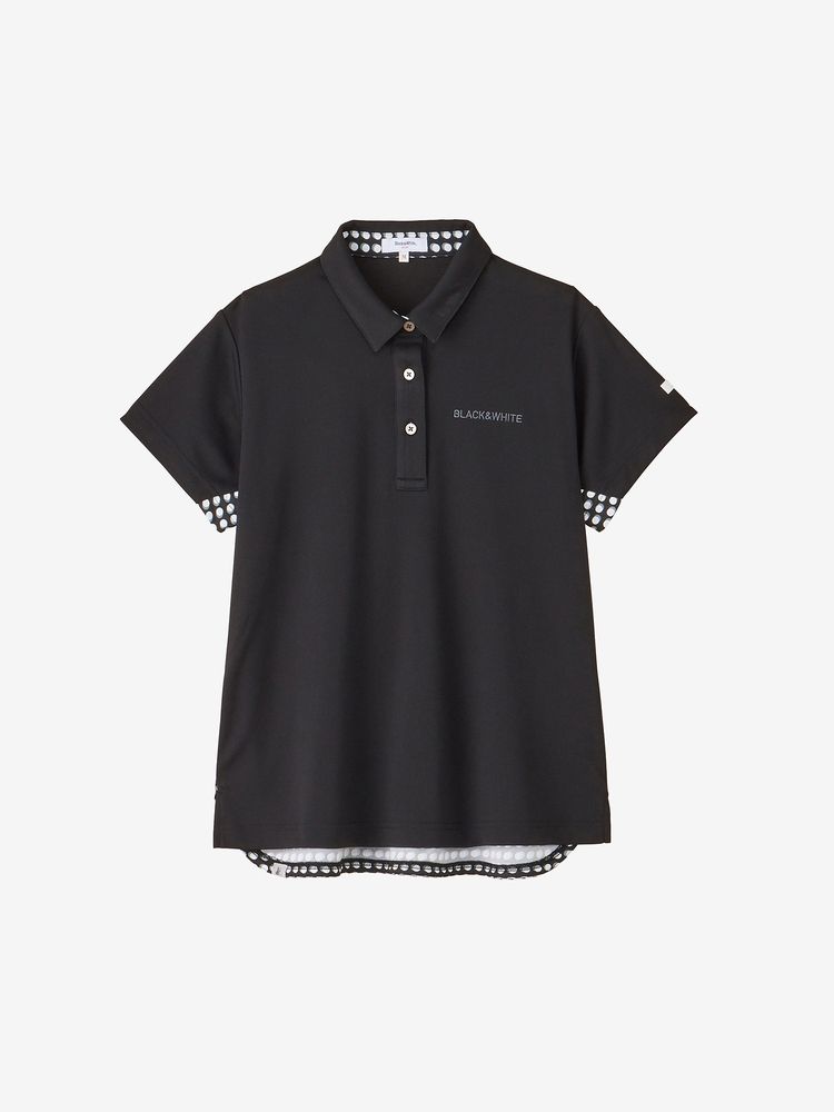 BLACK & WHITE(ブラック＆ホワイト) ｜SoCoolハニカムバックドットプリント半袖シャツ（レディース）