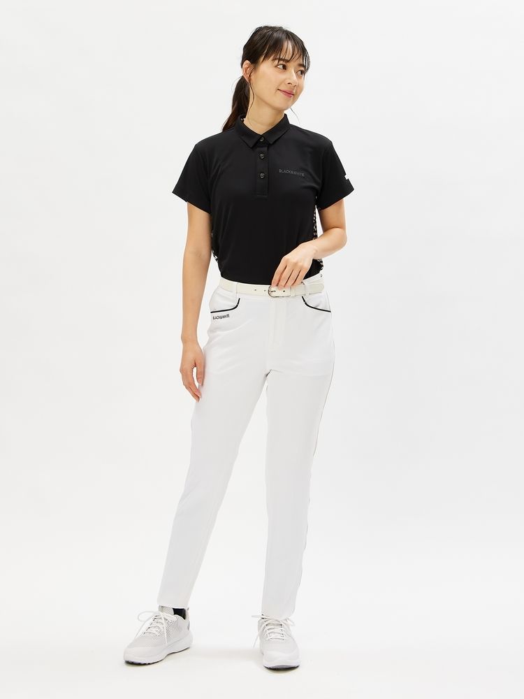 BLACK & WHITE(ブラック＆ホワイト) ｜SoCoolハニカムバックドットプリント半袖シャツ（レディース）