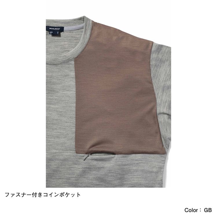 マウンテンウールポケットＴシャツ（ユニセックス）（WJTE0068